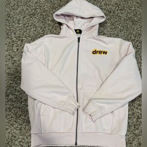 Drew Pink Zip Up Hoodie